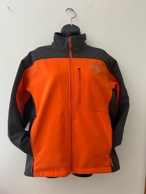 The North Face Men’s Orange & Grey Softshell Jacket